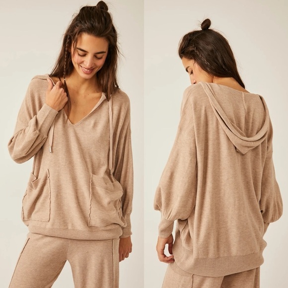 Free People Tops - Free People Snuggle Season Pullover/Oatmeal